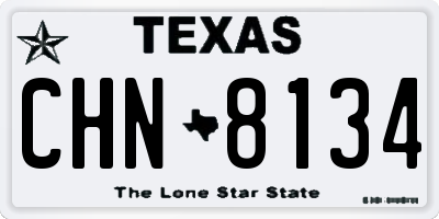 TX license plate CHN8134