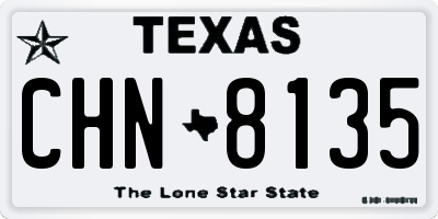 TX license plate CHN8135