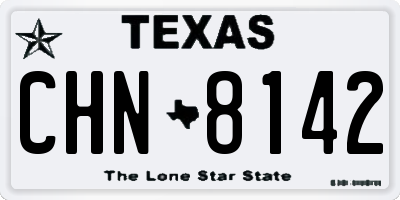 TX license plate CHN8142