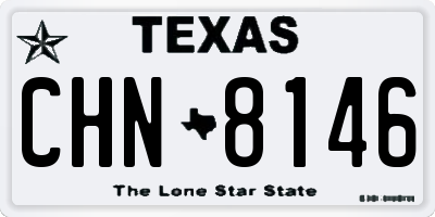 TX license plate CHN8146