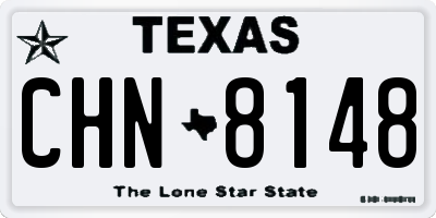 TX license plate CHN8148