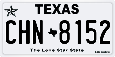 TX license plate CHN8152