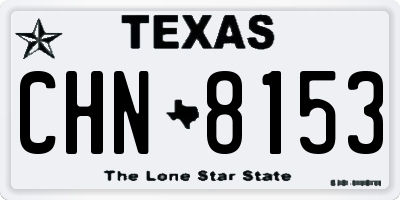 TX license plate CHN8153