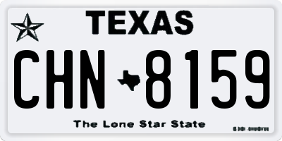 TX license plate CHN8159