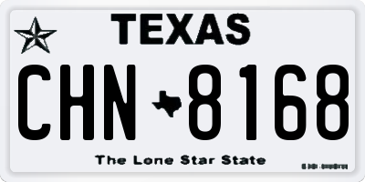 TX license plate CHN8168