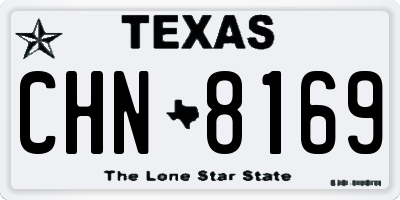 TX license plate CHN8169