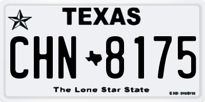 TX license plate CHN8175