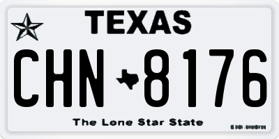 TX license plate CHN8176