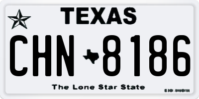 TX license plate CHN8186