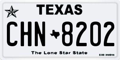 TX license plate CHN8202