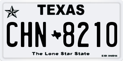 TX license plate CHN8210