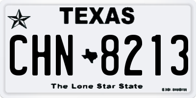 TX license plate CHN8213