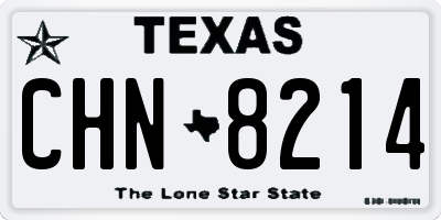 TX license plate CHN8214