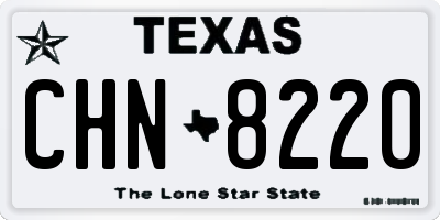 TX license plate CHN8220
