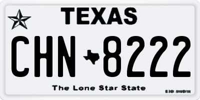 TX license plate CHN8222