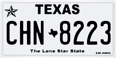 TX license plate CHN8223
