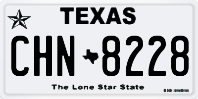 TX license plate CHN8228
