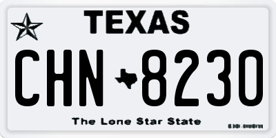 TX license plate CHN8230