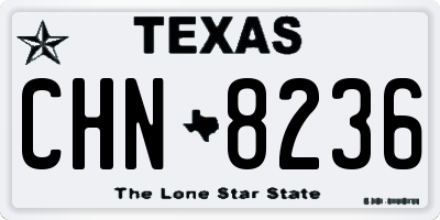 TX license plate CHN8236