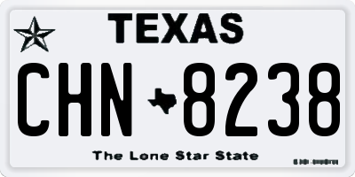 TX license plate CHN8238