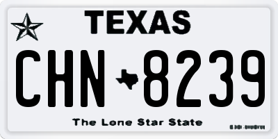 TX license plate CHN8239