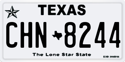 TX license plate CHN8244