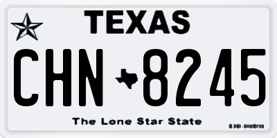 TX license plate CHN8245