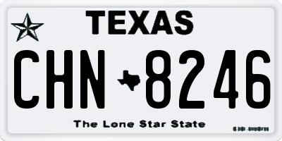 TX license plate CHN8246