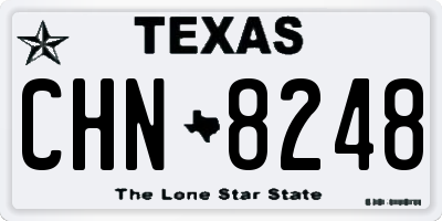 TX license plate CHN8248