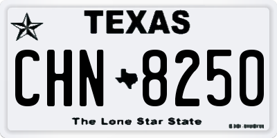 TX license plate CHN8250