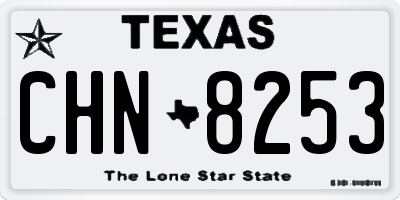TX license plate CHN8253
