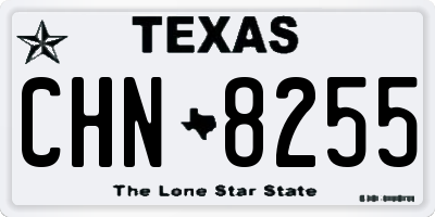 TX license plate CHN8255