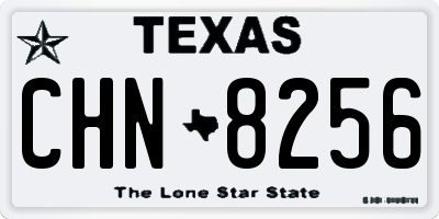 TX license plate CHN8256