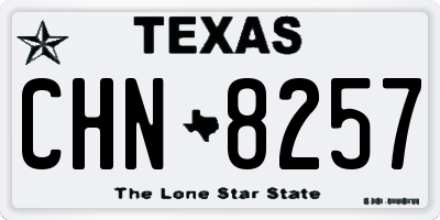 TX license plate CHN8257