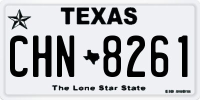 TX license plate CHN8261