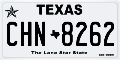 TX license plate CHN8262