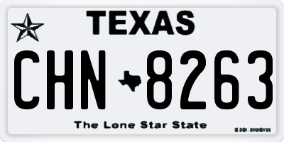 TX license plate CHN8263