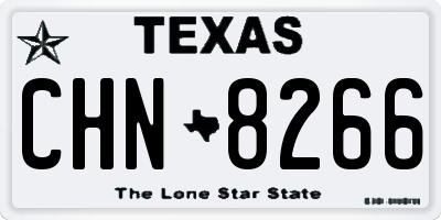 TX license plate CHN8266