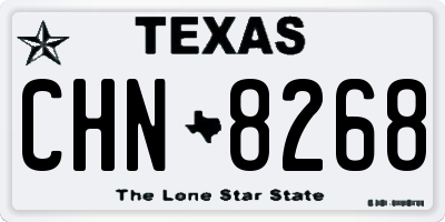 TX license plate CHN8268
