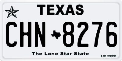TX license plate CHN8276