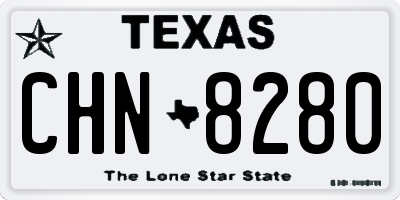 TX license plate CHN8280