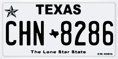 TX license plate CHN8286