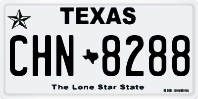 TX license plate CHN8288