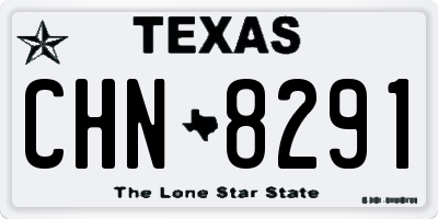 TX license plate CHN8291