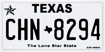 TX license plate CHN8294