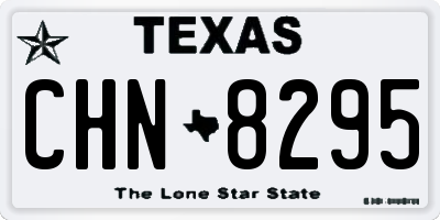TX license plate CHN8295