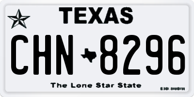 TX license plate CHN8296