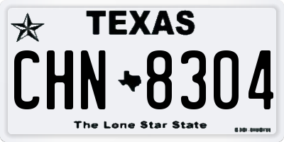 TX license plate CHN8304