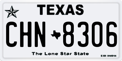 TX license plate CHN8306