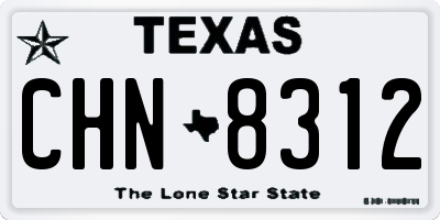 TX license plate CHN8312